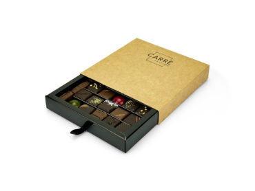 Coffret Carré Passion 25 chocolats – assortiment